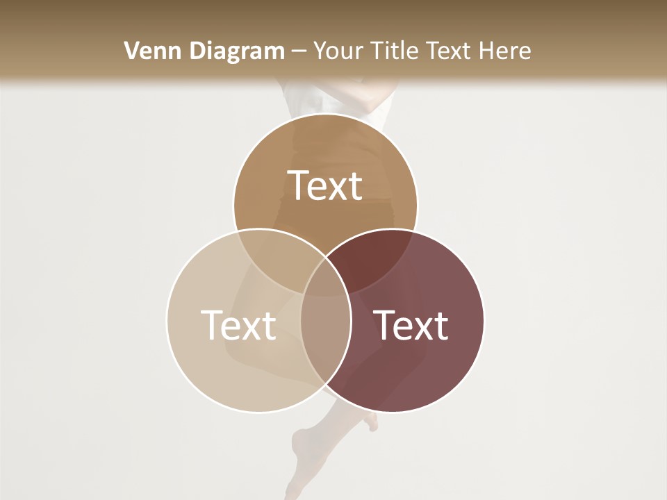 A Woman Jumping In The Air With Her Arms Outstretched PowerPoint Template