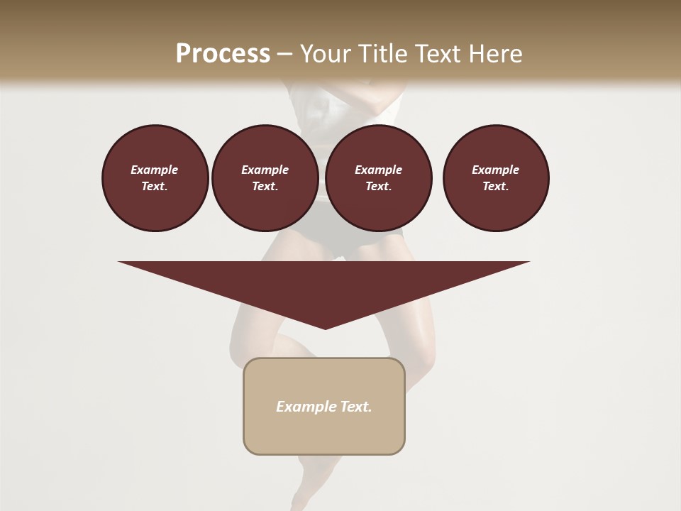 A Woman Jumping In The Air With Her Arms Outstretched PowerPoint Template