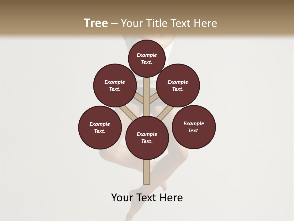 A Woman Jumping In The Air With Her Arms Outstretched PowerPoint Template