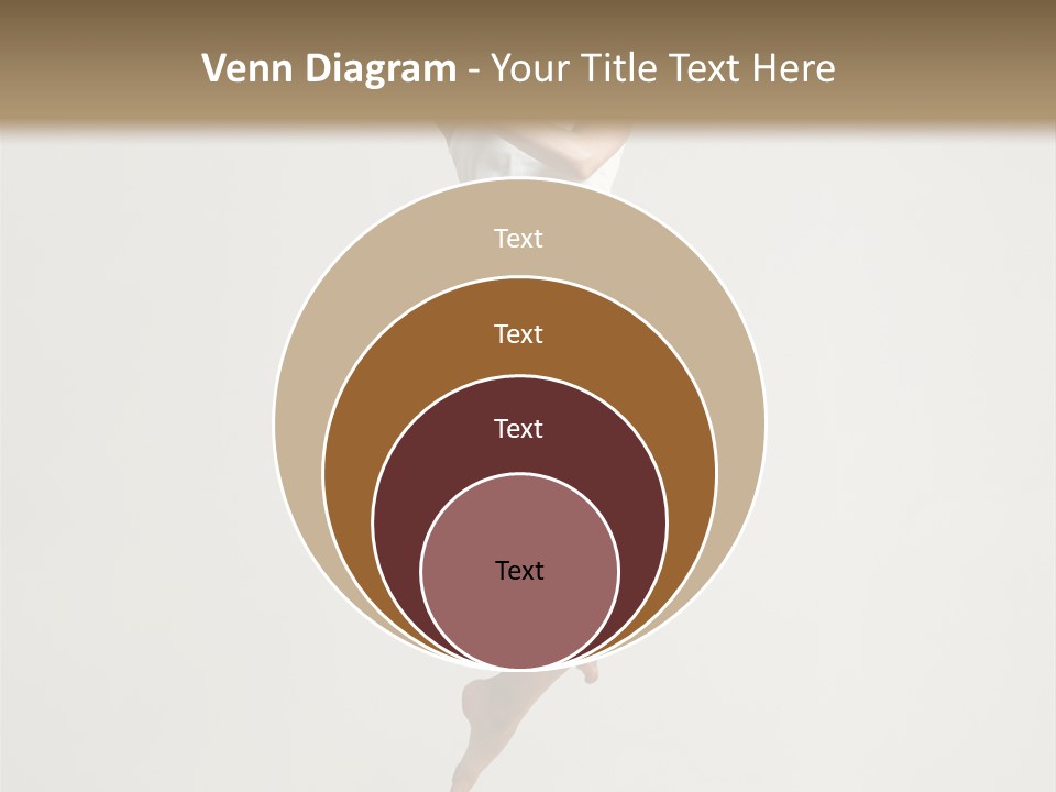 A Woman Jumping In The Air With Her Arms Outstretched PowerPoint Template