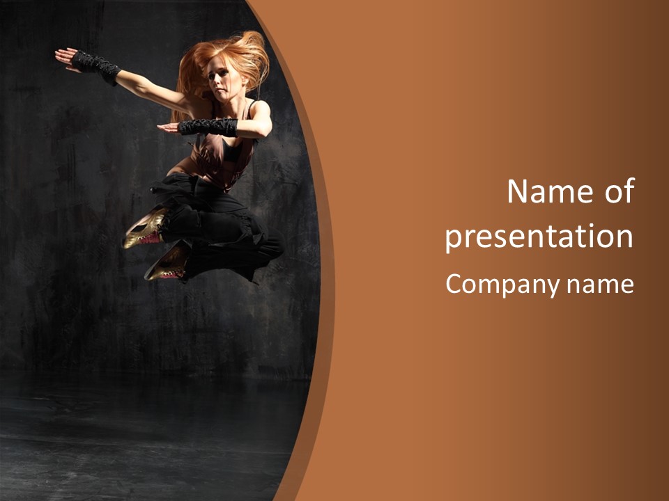 Performance Cool Pose PowerPoint Template