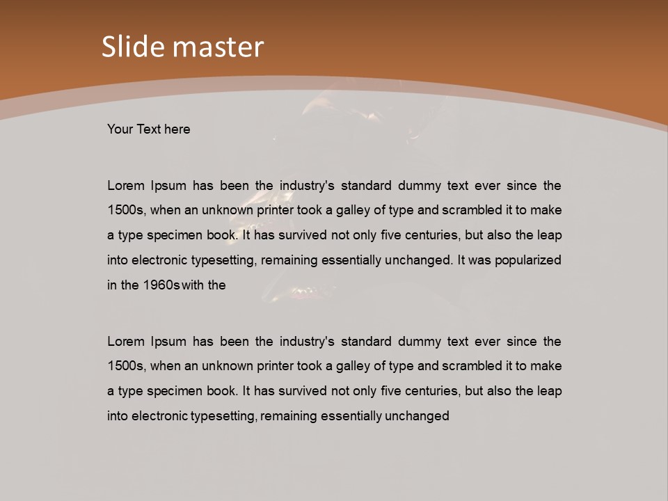 Performance Cool Pose PowerPoint Template