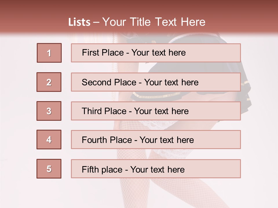 Cap Attractive Isolated PowerPoint Template