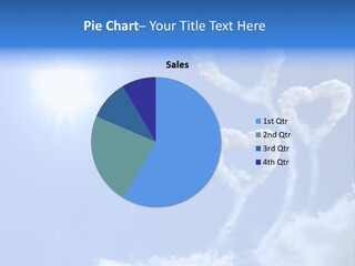 Sky Dreams Heart PowerPoint Template