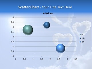 Sky Dreams Heart PowerPoint Template