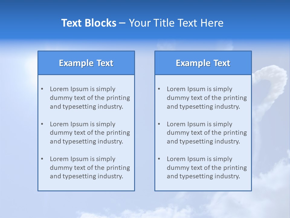 Sky Dreams Heart PowerPoint Template