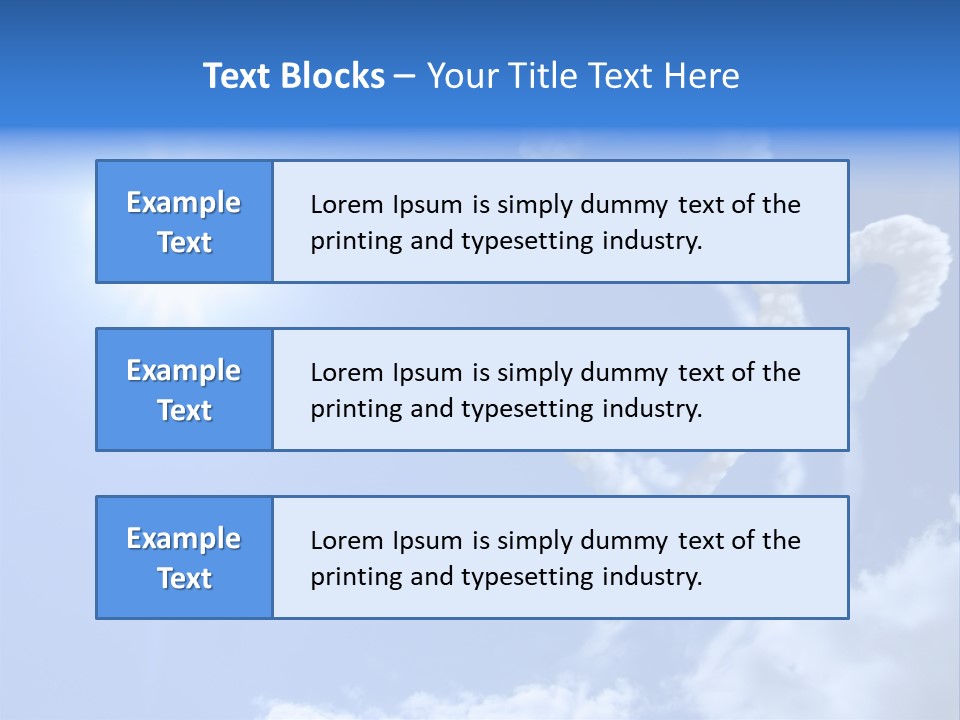 Sky Dreams Heart PowerPoint Template