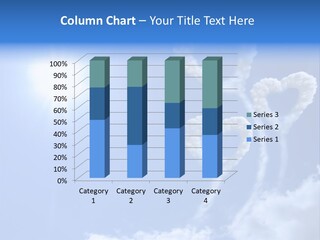 Sky Dreams Heart PowerPoint Template