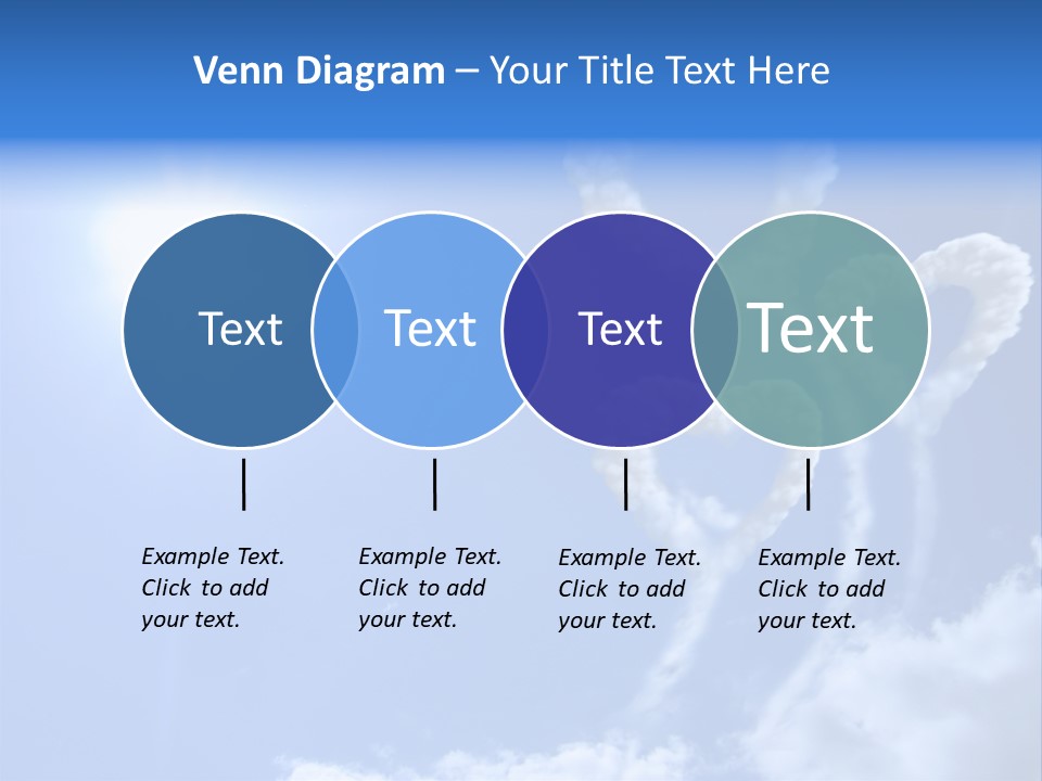Sky Dreams Heart PowerPoint Template