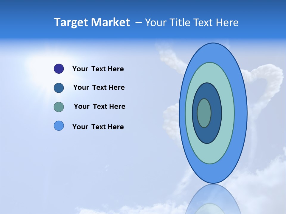 Sky Dreams Heart PowerPoint Template