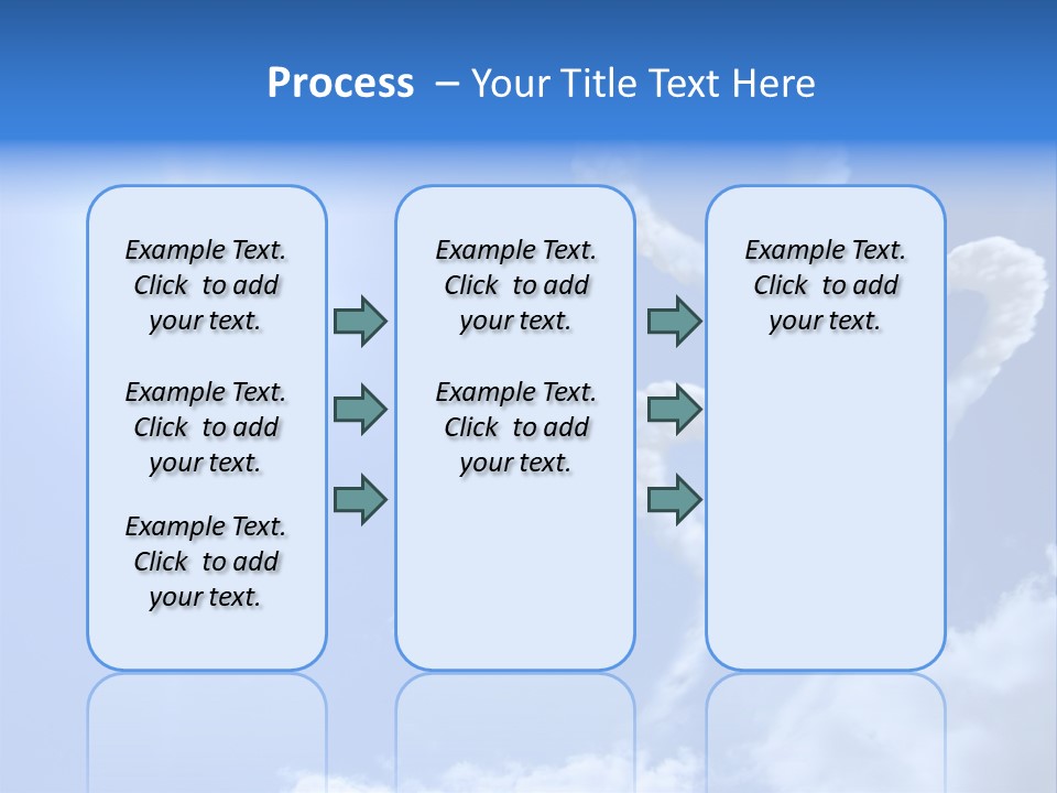 Sky Dreams Heart PowerPoint Template