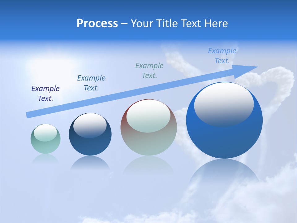 Sky Dreams Heart PowerPoint Template