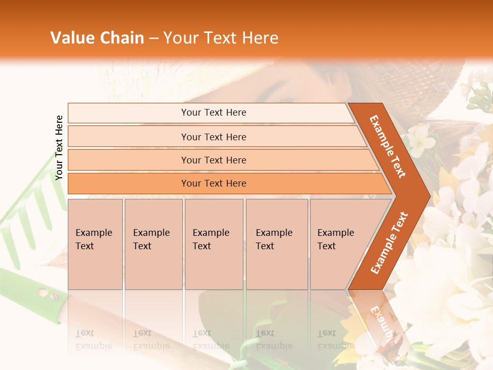 A Woman In A Straw Hat Holding A Bouquet Of Flowers PowerPoint Template