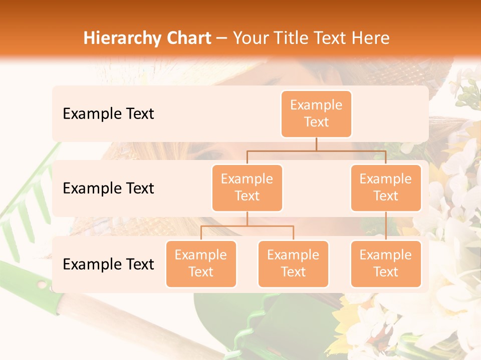 A Woman In A Straw Hat Holding A Bouquet Of Flowers PowerPoint Template