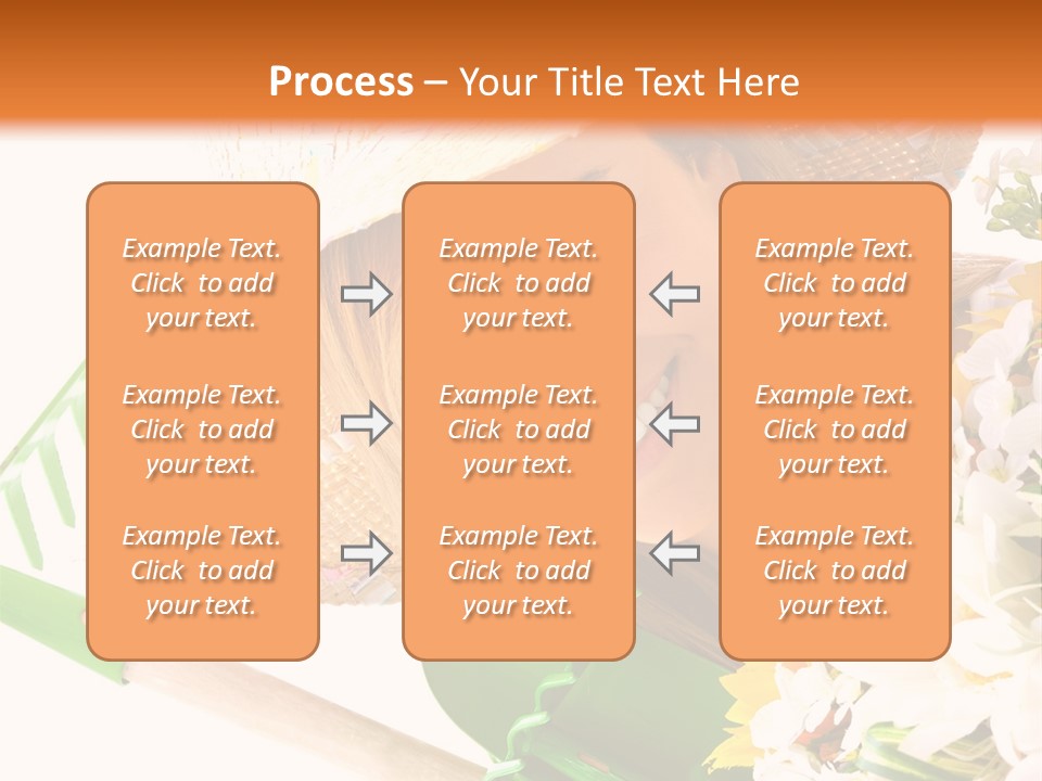 A Woman In A Straw Hat Holding A Bouquet Of Flowers PowerPoint Template