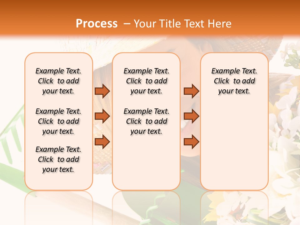 A Woman In A Straw Hat Holding A Bouquet Of Flowers PowerPoint Template