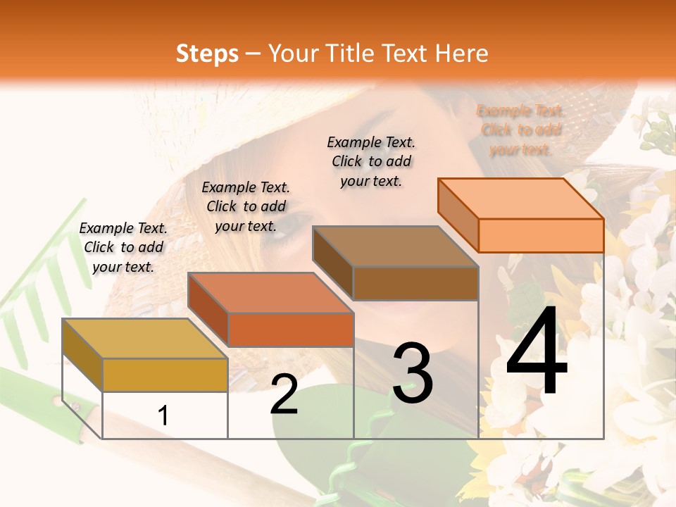 A Woman In A Straw Hat Holding A Bouquet Of Flowers PowerPoint Template