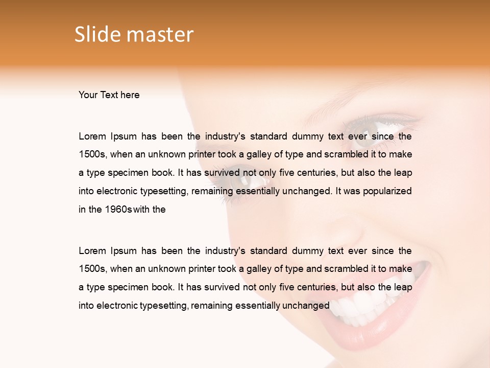 Background Whitening Care PowerPoint Template