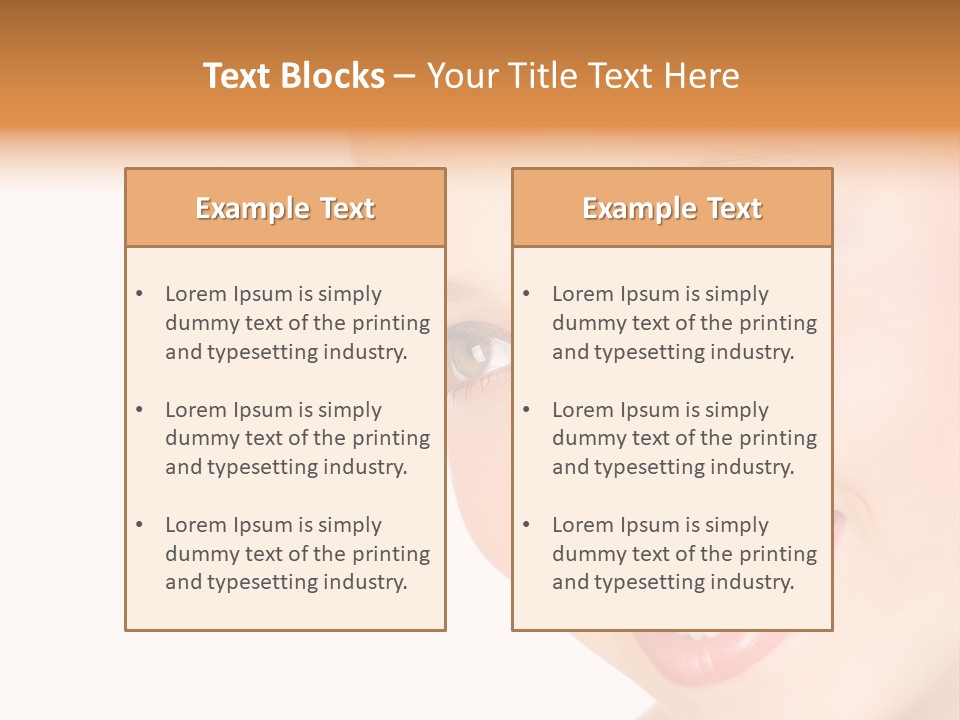 Background Whitening Care PowerPoint Template