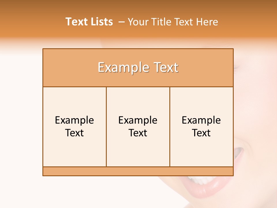 Background Whitening Care PowerPoint Template