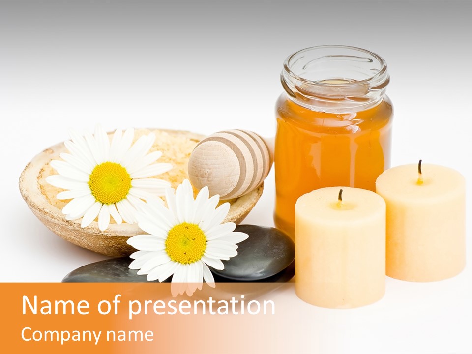 Washer Stone Flower PowerPoint Template