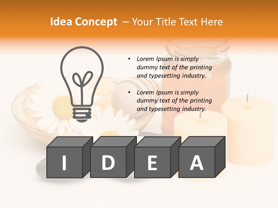 Washer Stone Flower PowerPoint Template