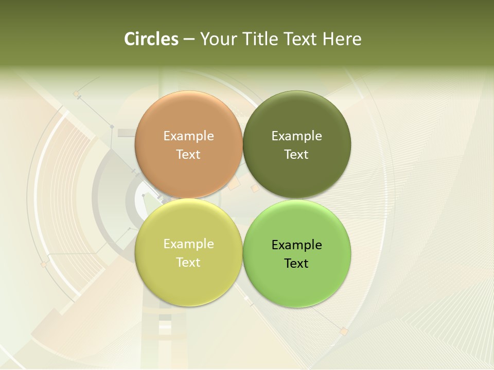 Circles Futuristic Backgrounds PowerPoint Template