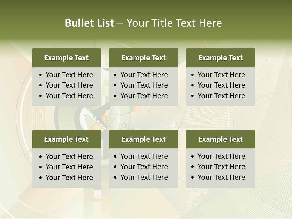 Circles Futuristic Backgrounds PowerPoint Template