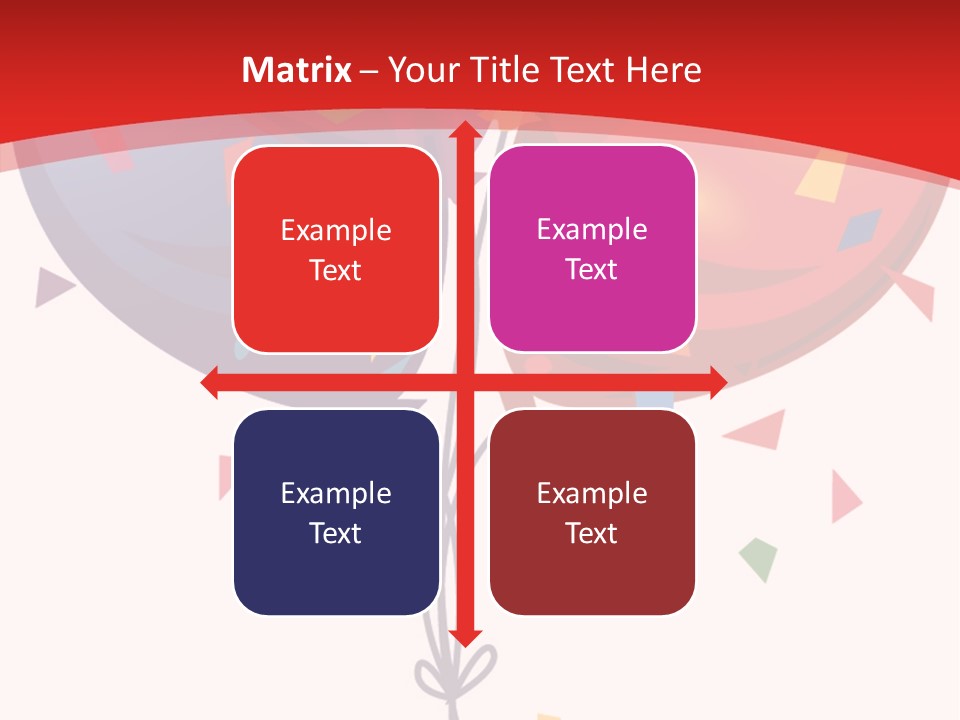 Party Bunch Confetti PowerPoint Template