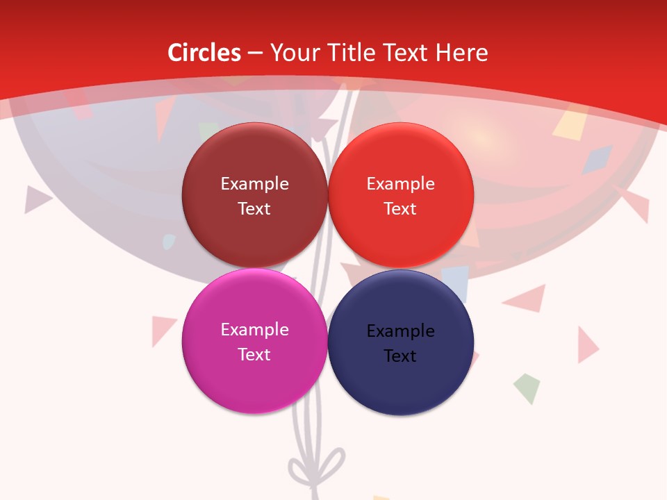 Party Bunch Confetti PowerPoint Template