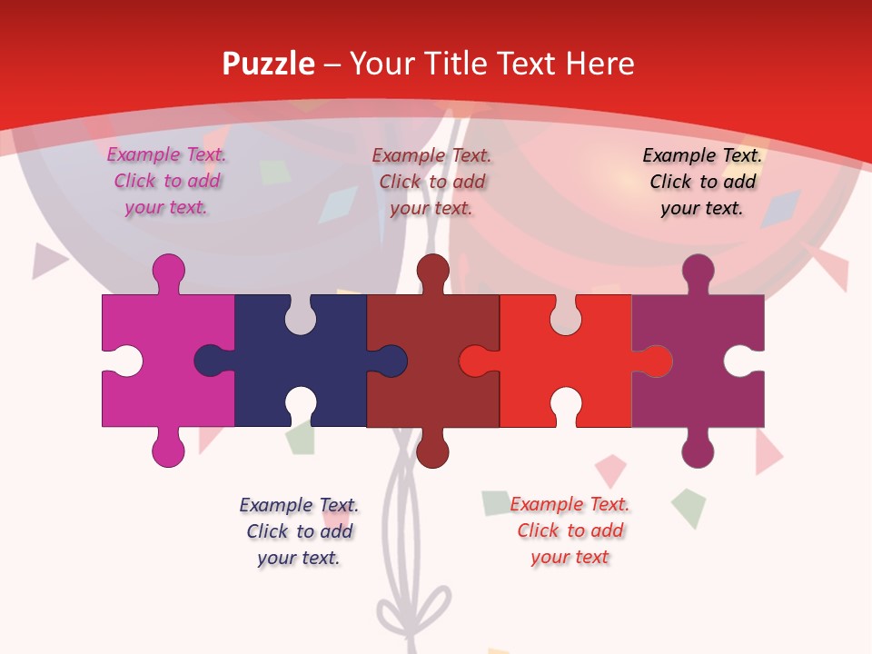 Party Bunch Confetti PowerPoint Template