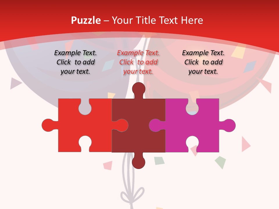 Party Bunch Confetti PowerPoint Template