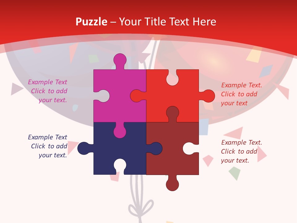 Party Bunch Confetti PowerPoint Template