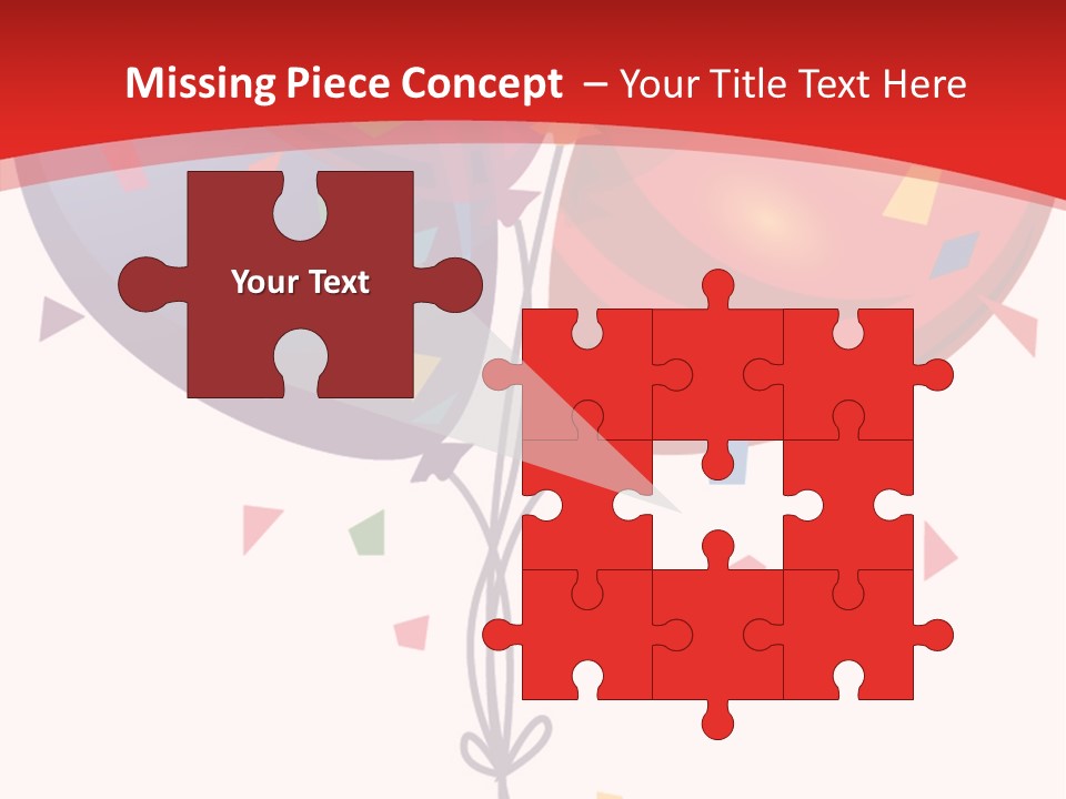 Party Bunch Confetti PowerPoint Template