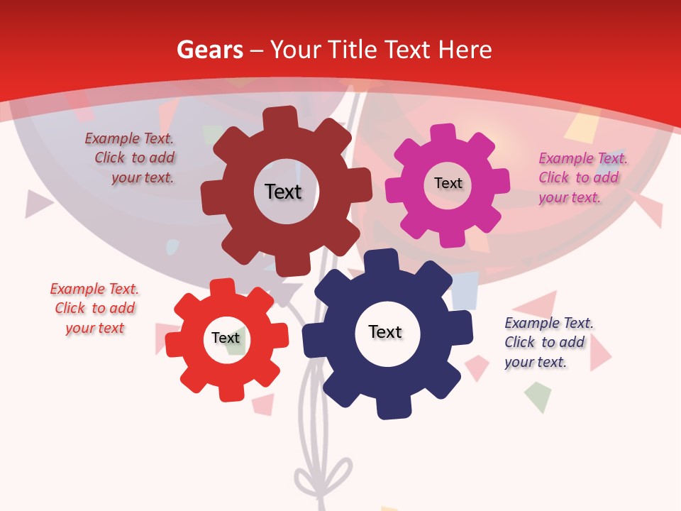 Party Bunch Confetti PowerPoint Template