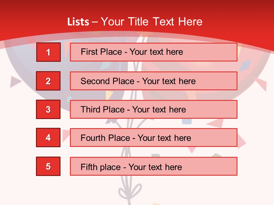 Party Bunch Confetti PowerPoint Template