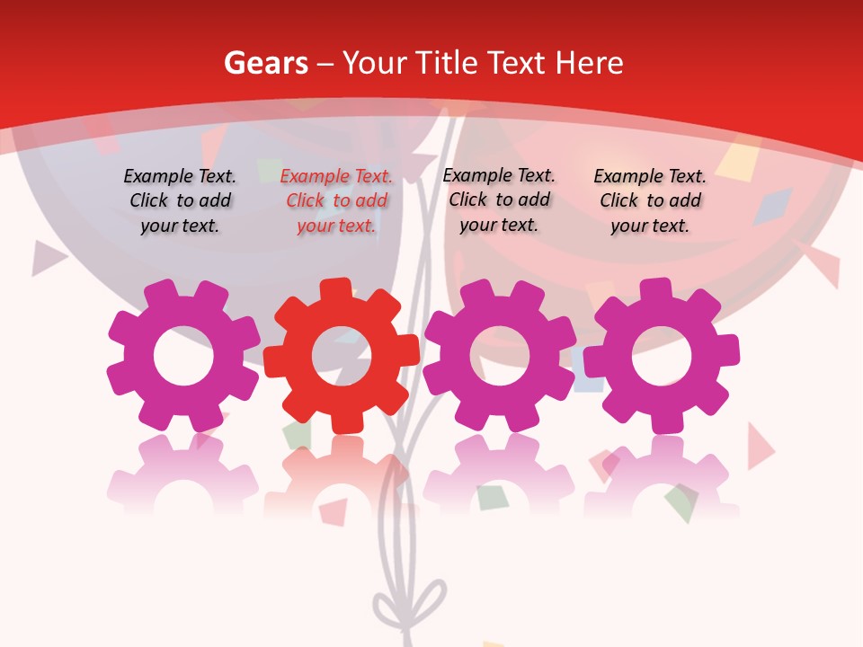 Party Bunch Confetti PowerPoint Template