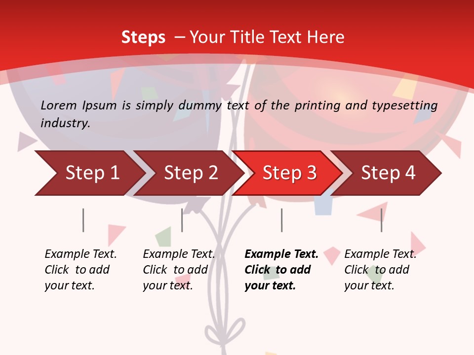 Party Bunch Confetti PowerPoint Template