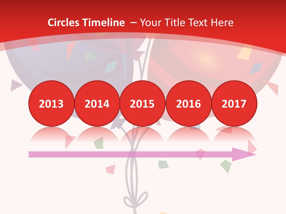 Party Bunch Confetti PowerPoint Template