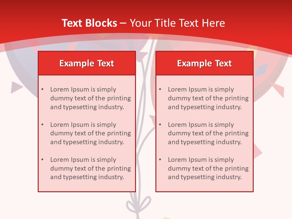 Party Bunch Confetti PowerPoint Template