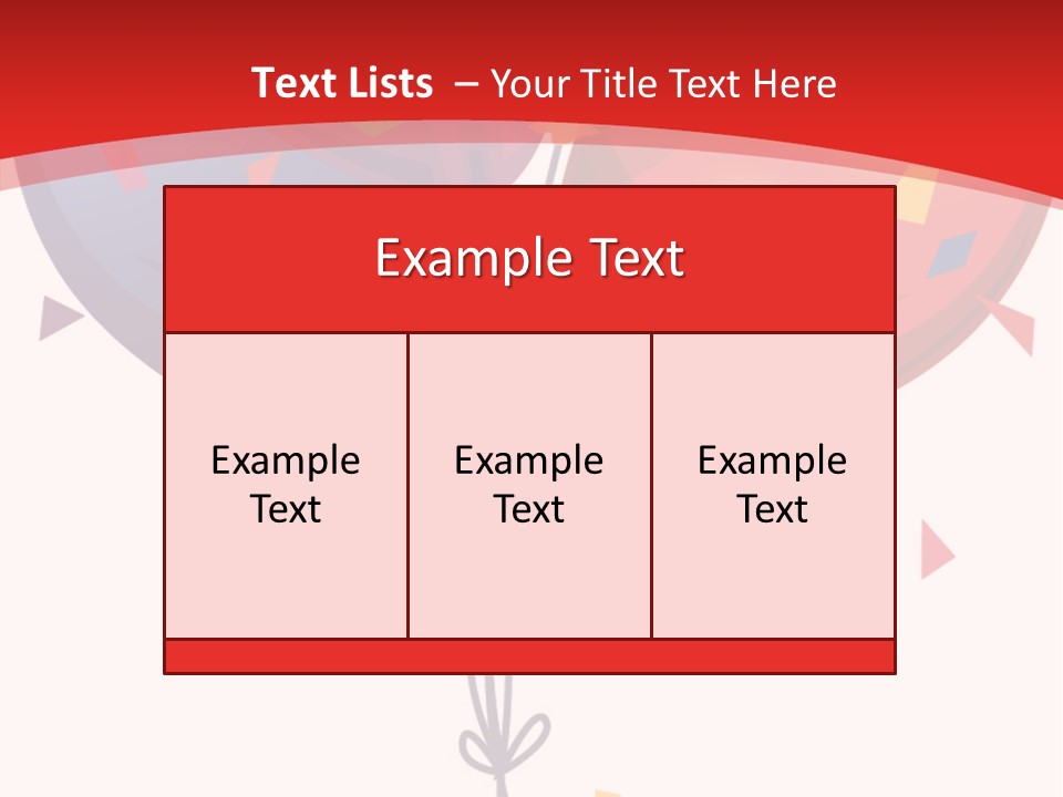 Party Bunch Confetti PowerPoint Template