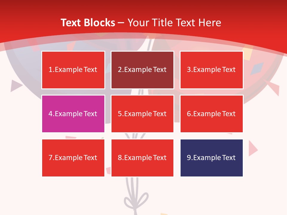 Party Bunch Confetti PowerPoint Template