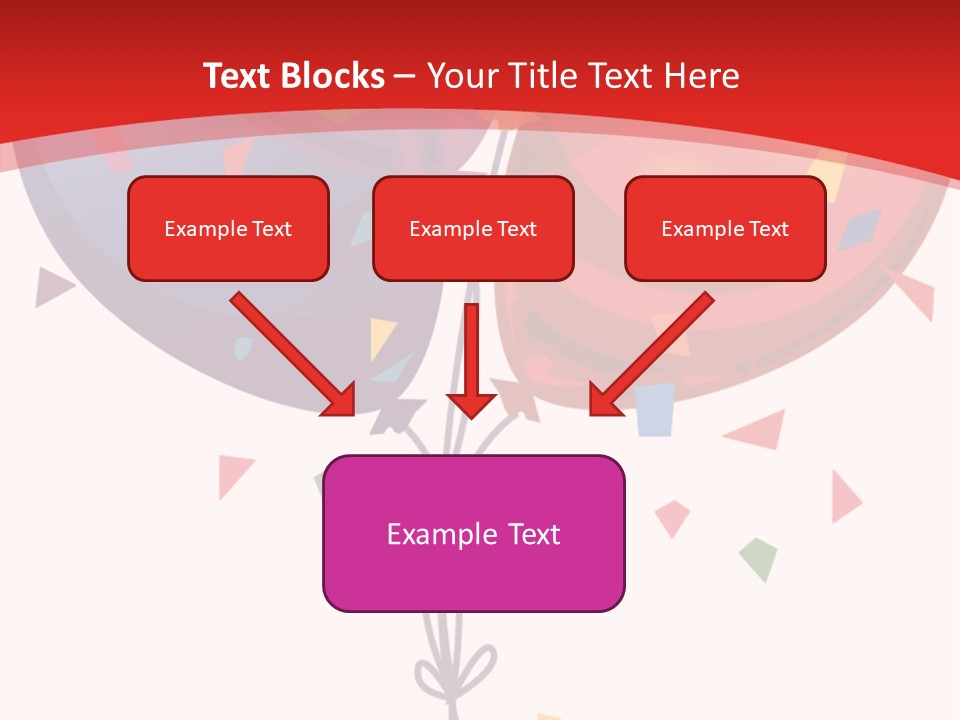 Party Bunch Confetti PowerPoint Template