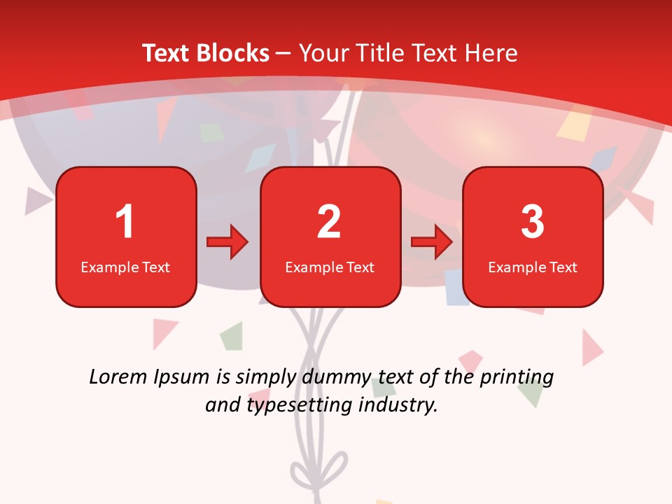 Party Bunch Confetti PowerPoint Template