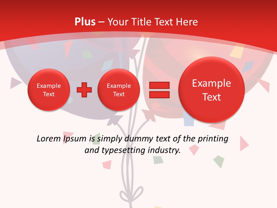 Party Bunch Confetti PowerPoint Template