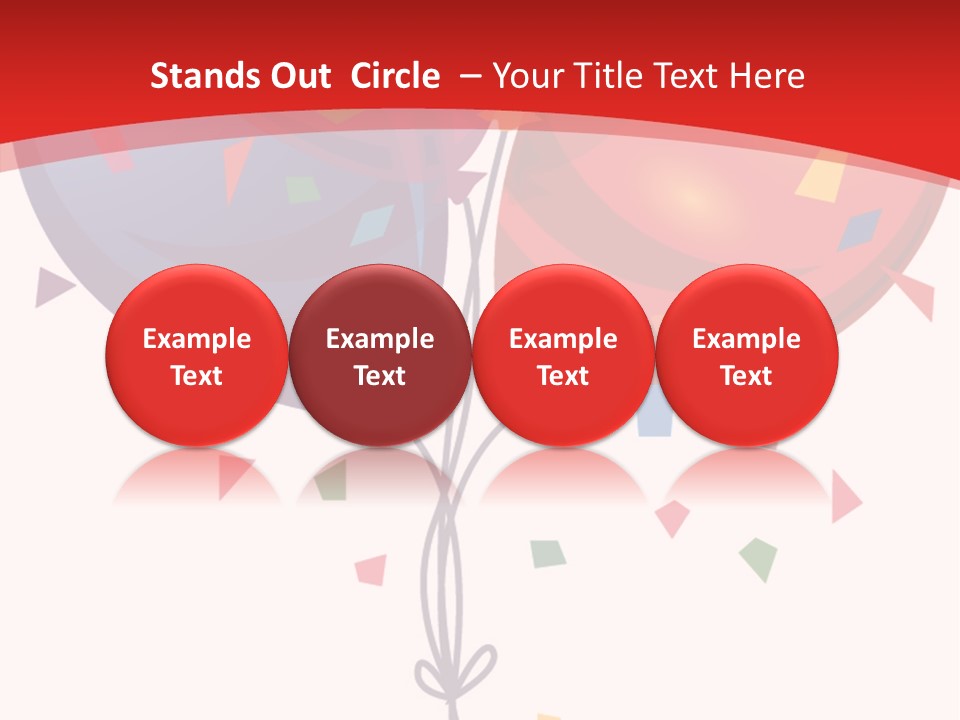 Party Bunch Confetti PowerPoint Template