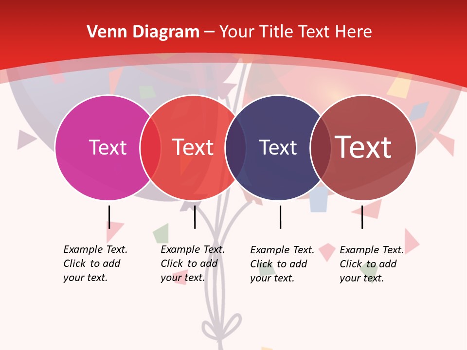 Party Bunch Confetti PowerPoint Template