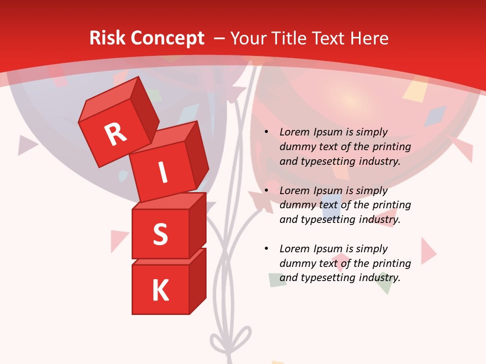 Party Bunch Confetti PowerPoint Template