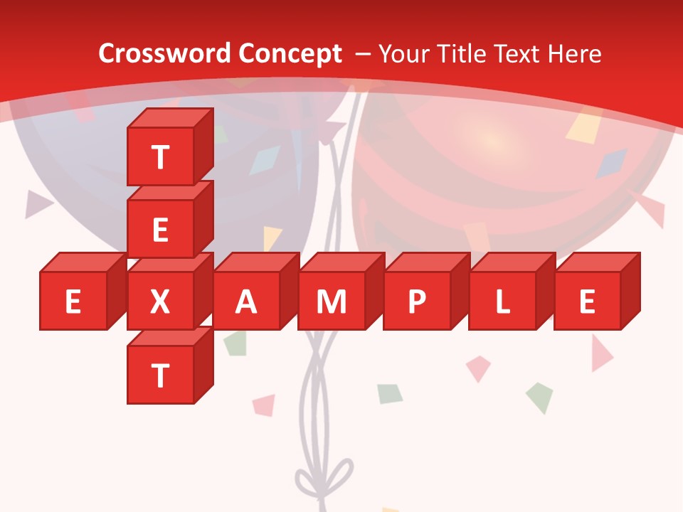 Party Bunch Confetti PowerPoint Template