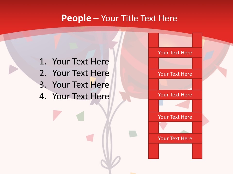 Party Bunch Confetti PowerPoint Template